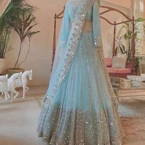 Blue lehanga based on the picture